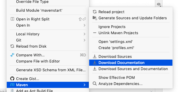 maven download documentation